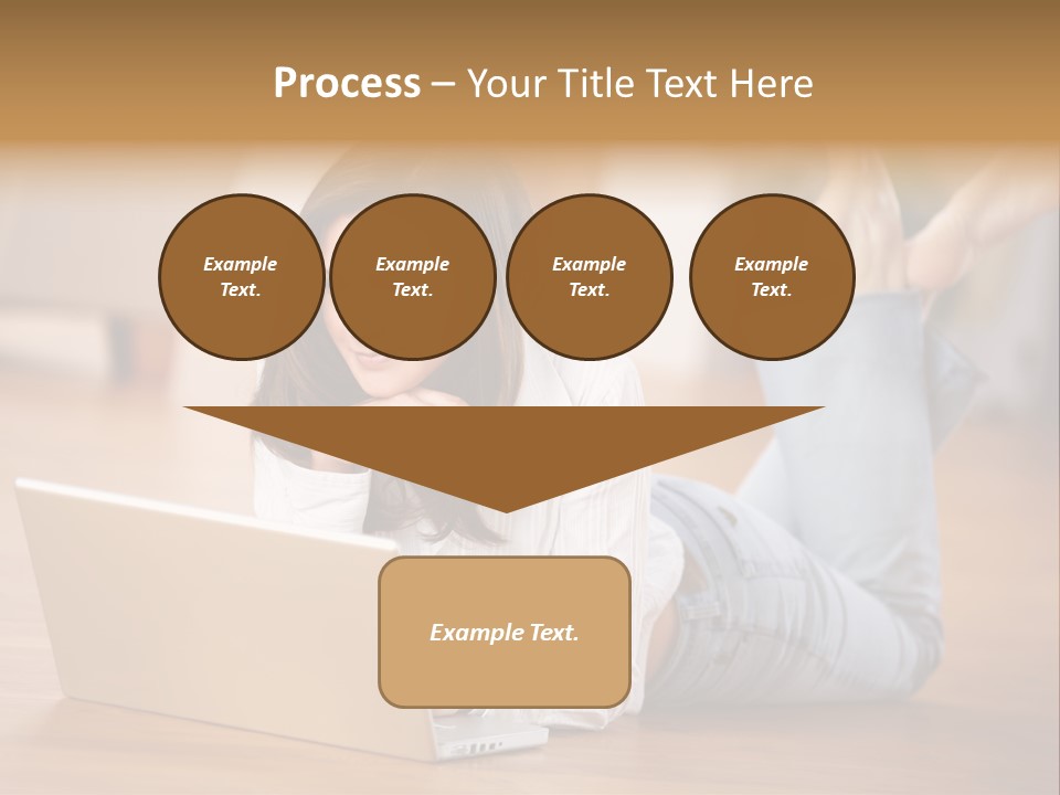 Mobil Braun Entspannung PowerPoint Template