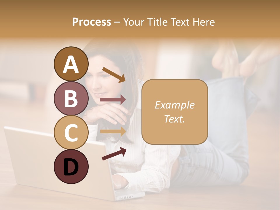 Mobil Braun Entspannung PowerPoint Template