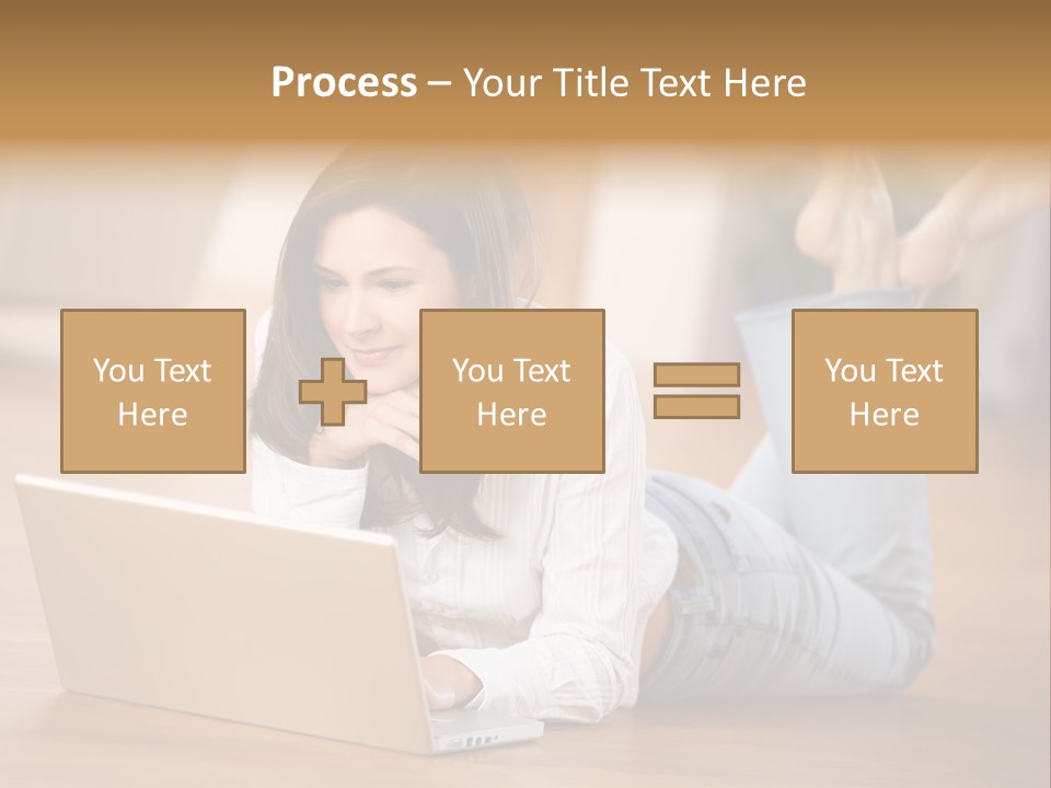 Mobil Braun Entspannung PowerPoint Template