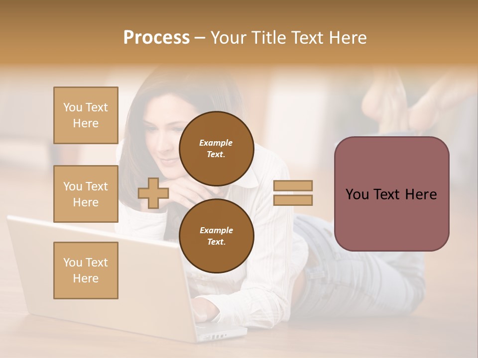 Mobil Braun Entspannung PowerPoint Template