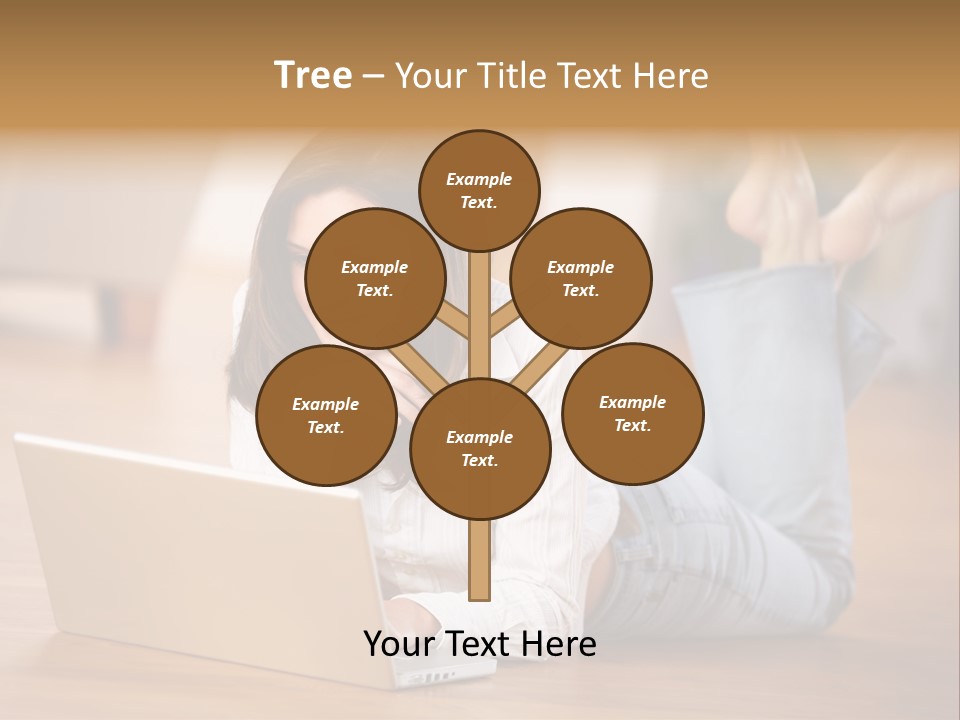 Mobil Braun Entspannung PowerPoint Template