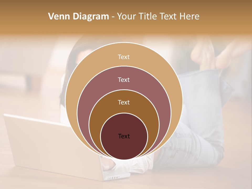 Mobil Braun Entspannung PowerPoint Template
