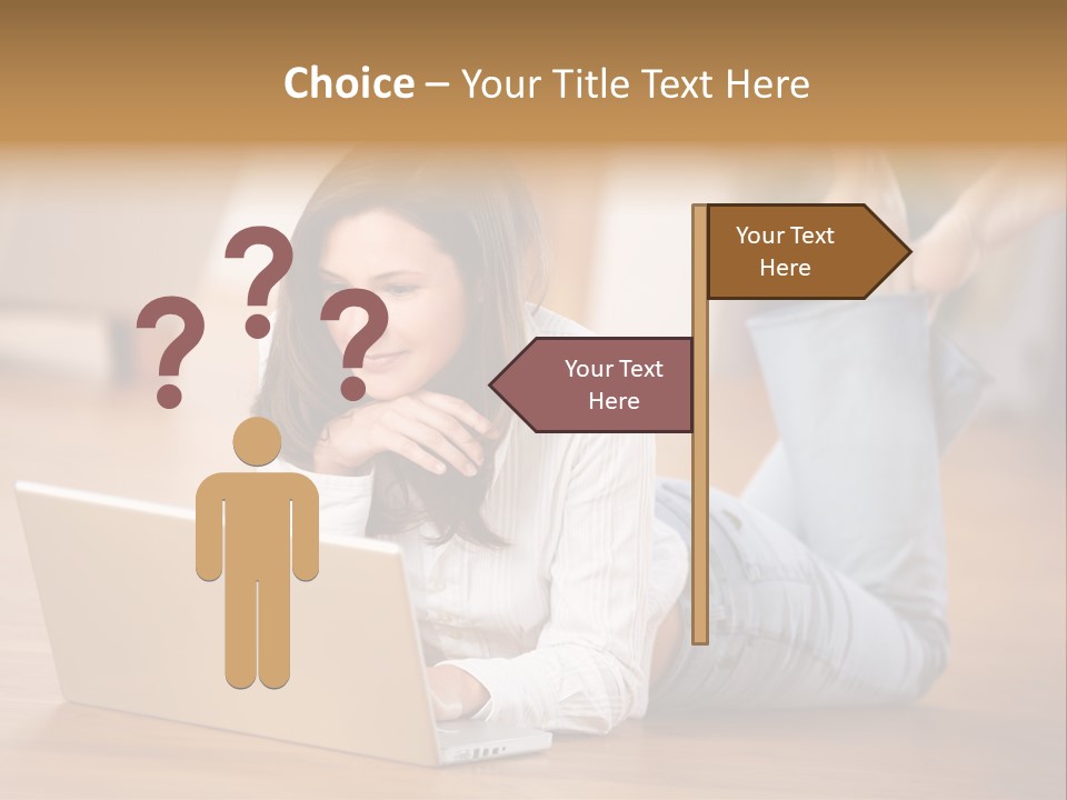 Mobil Braun Entspannung PowerPoint Template