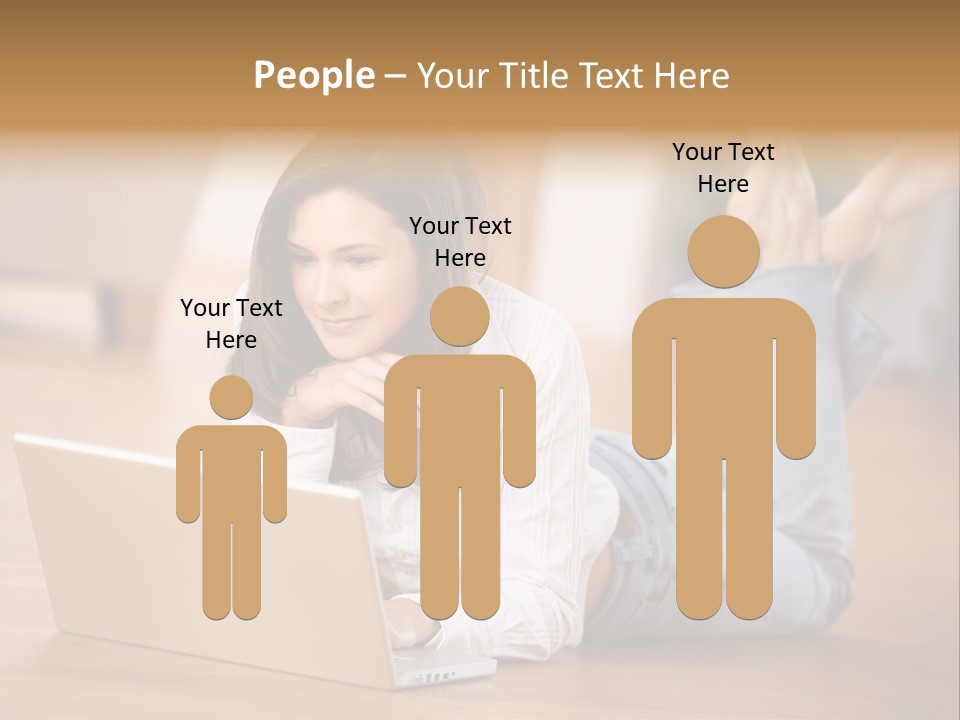 Mobil Braun Entspannung PowerPoint Template