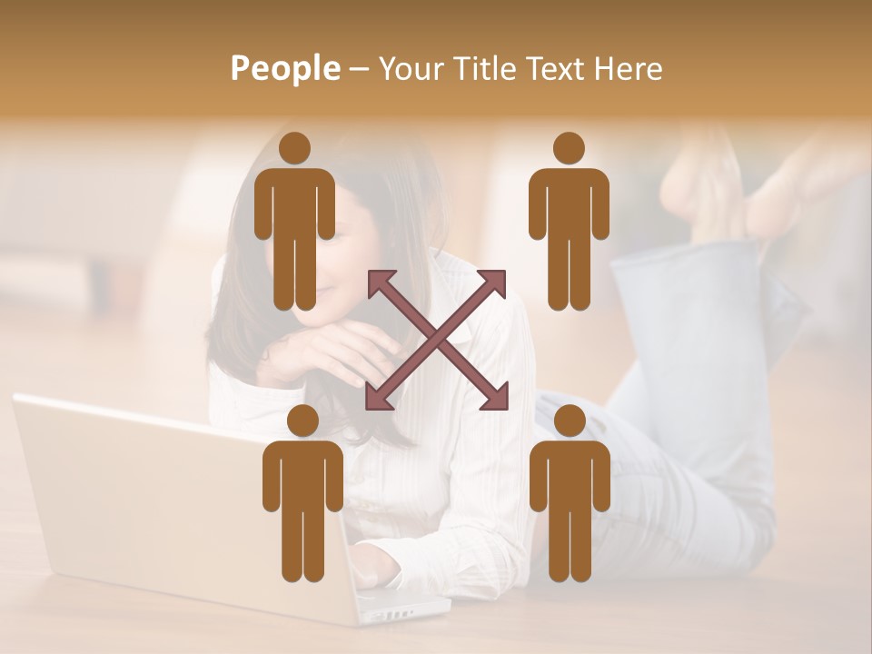 Mobil Braun Entspannung PowerPoint Template