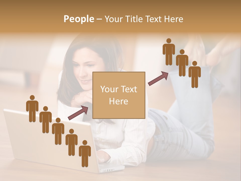 Mobil Braun Entspannung PowerPoint Template