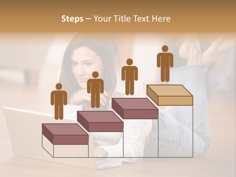 Mobil Braun Entspannung PowerPoint Template
