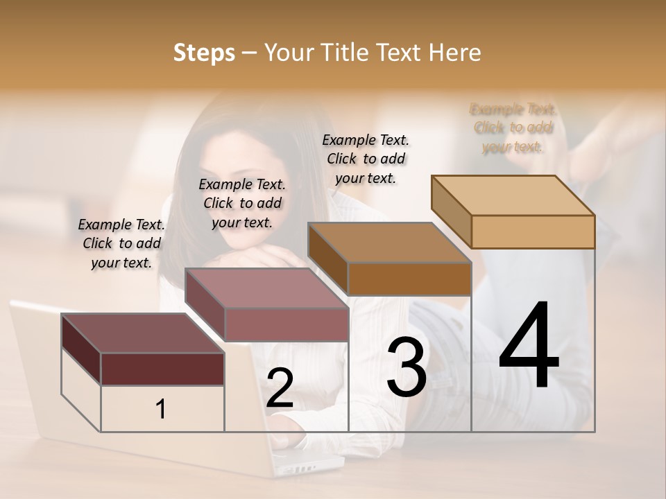 Mobil Braun Entspannung PowerPoint Template