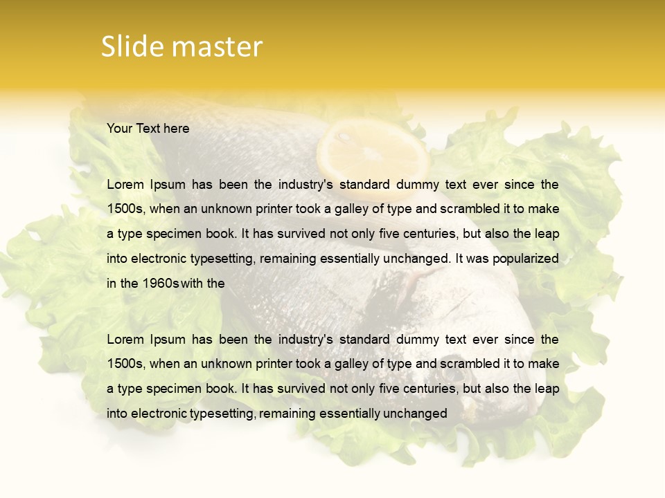 Merluzzo Pomodorini Orata PowerPoint Template