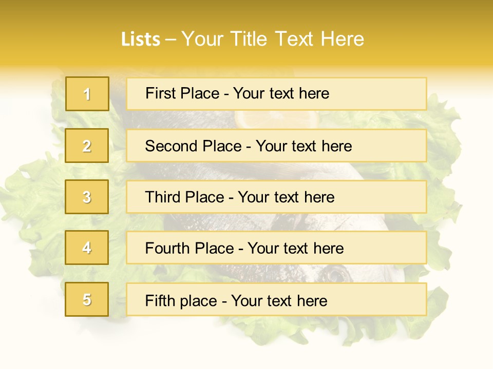 Merluzzo Pomodorini Orata PowerPoint Template