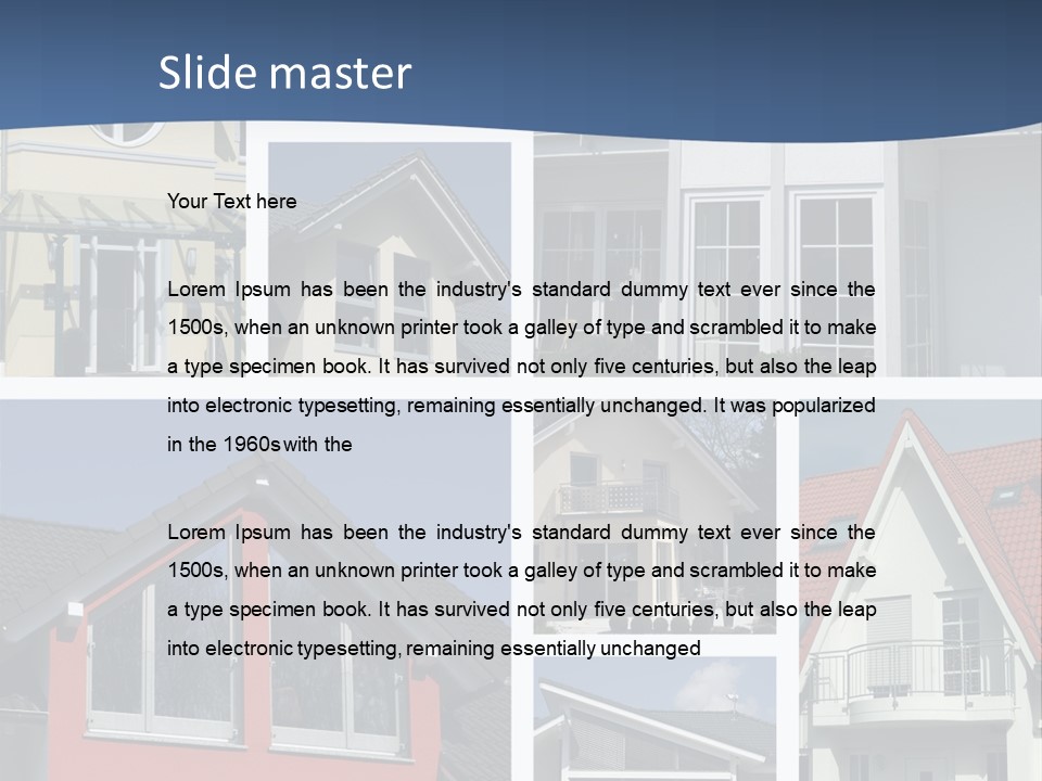 Immobilie Eigenheim Villa PowerPoint Template