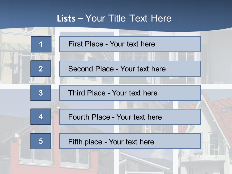 Immobilie Eigenheim Villa PowerPoint Template