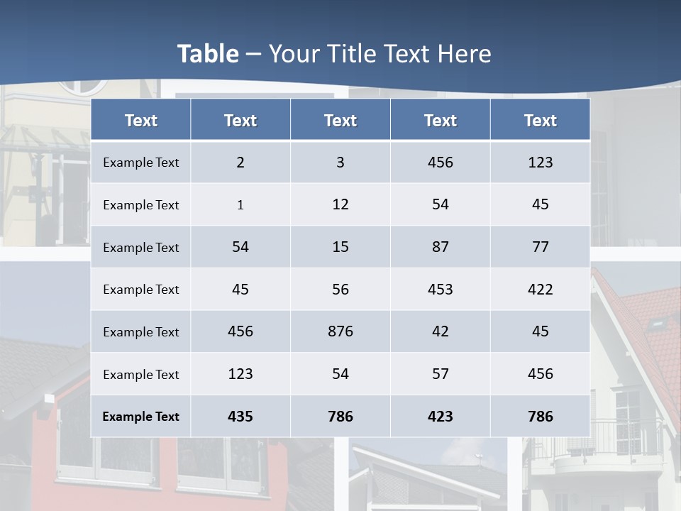 Immobilie Eigenheim Villa PowerPoint Template