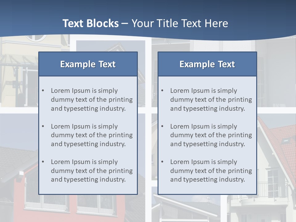Immobilie Eigenheim Villa PowerPoint Template