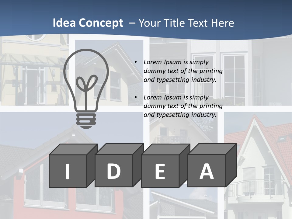 Immobilie Eigenheim Villa PowerPoint Template