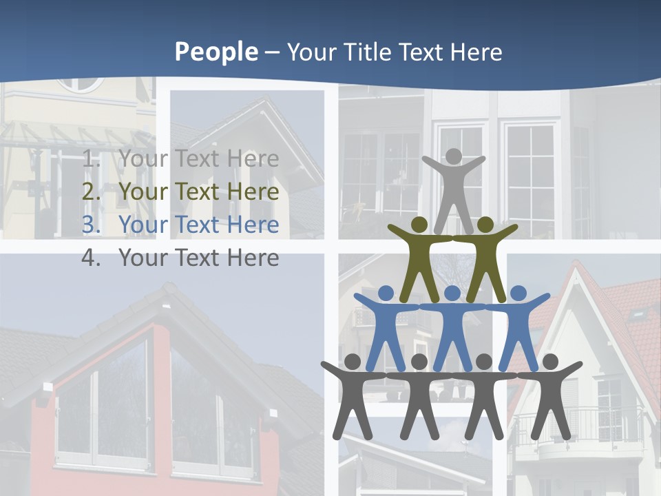 Immobilie Eigenheim Villa PowerPoint Template