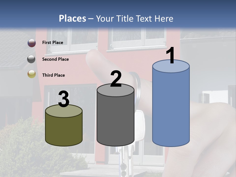 Beziehen Haus Treppe PowerPoint Template