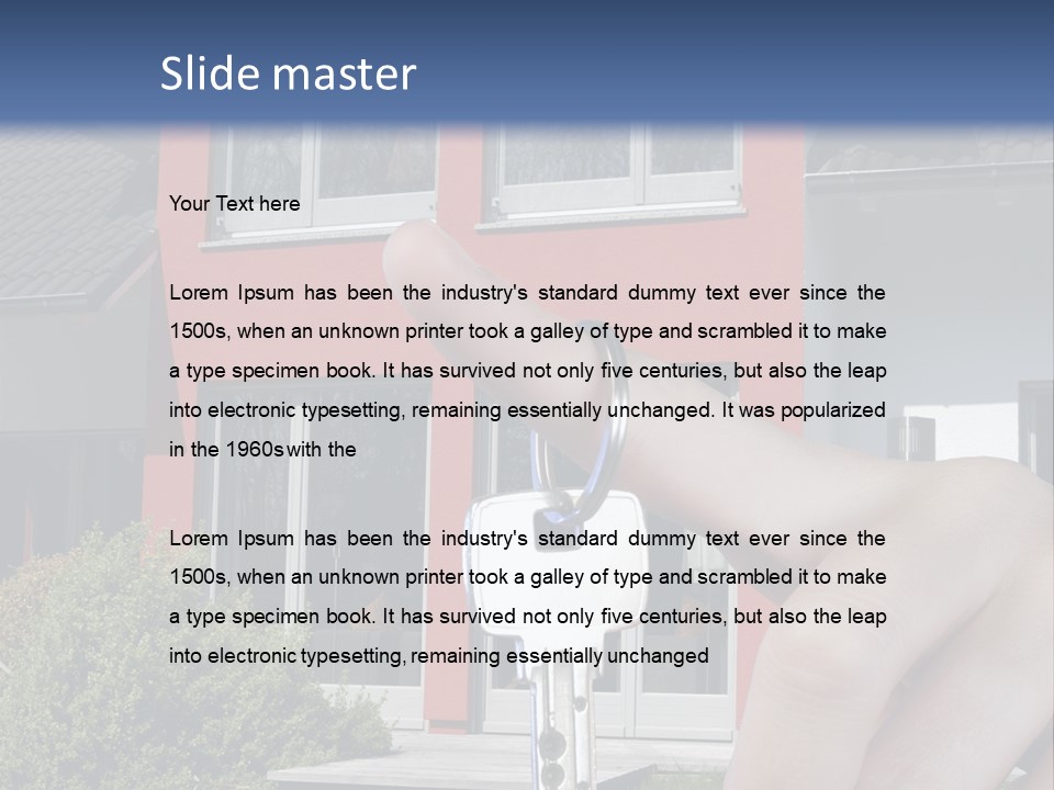 Beziehen Haus Treppe PowerPoint Template