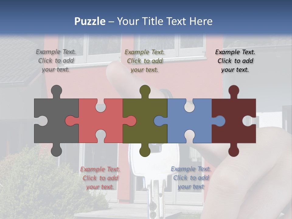 Beziehen Haus Treppe PowerPoint Template