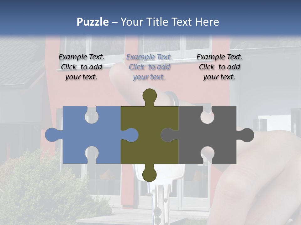 Beziehen Haus Treppe PowerPoint Template