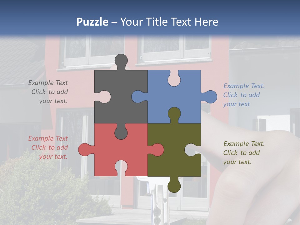 Beziehen Haus Treppe PowerPoint Template