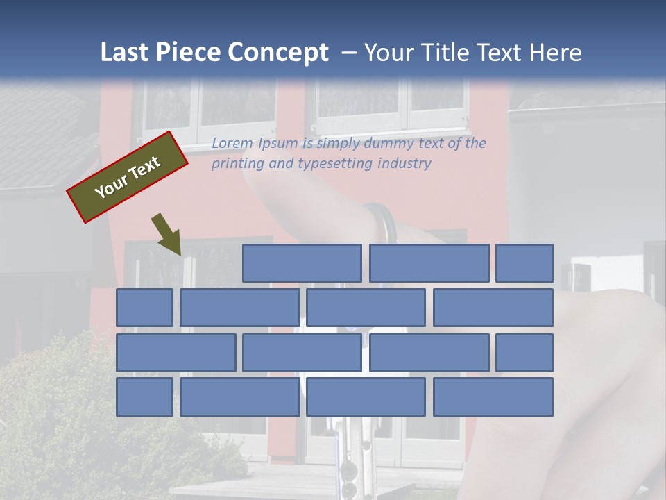 Beziehen Haus Treppe PowerPoint Template