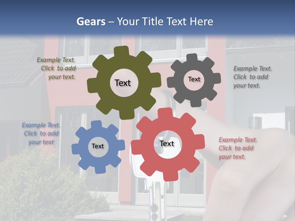 Beziehen Haus Treppe PowerPoint Template