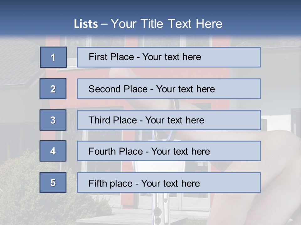 Beziehen Haus Treppe PowerPoint Template