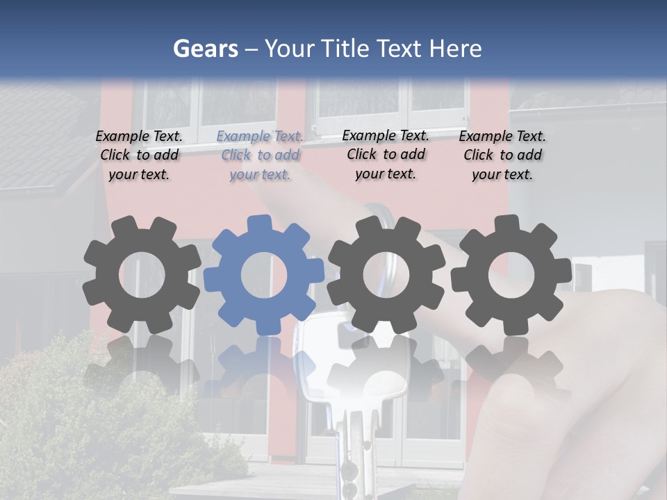 Beziehen Haus Treppe PowerPoint Template