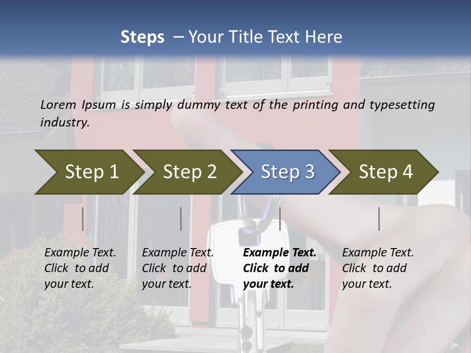 Beziehen Haus Treppe PowerPoint Template