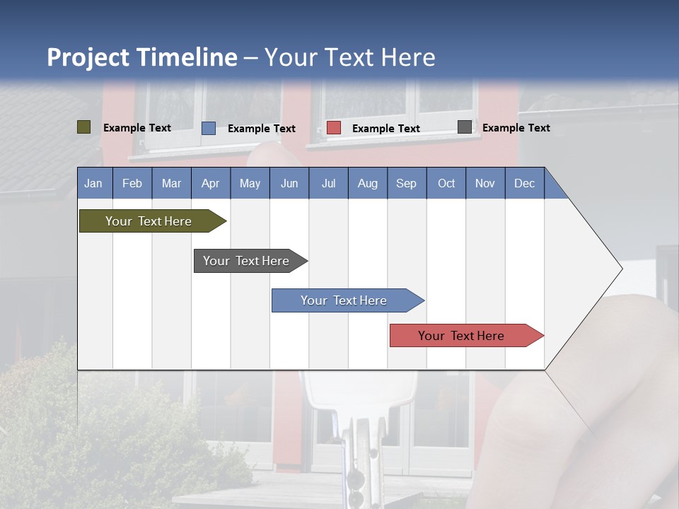 Beziehen Haus Treppe PowerPoint Template