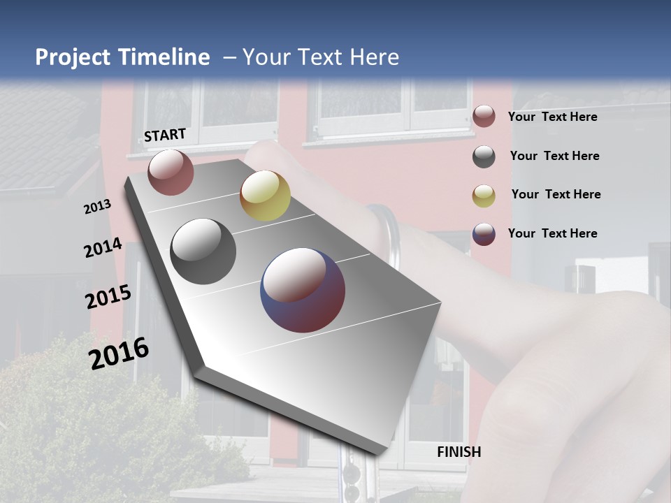 Beziehen Haus Treppe PowerPoint Template
