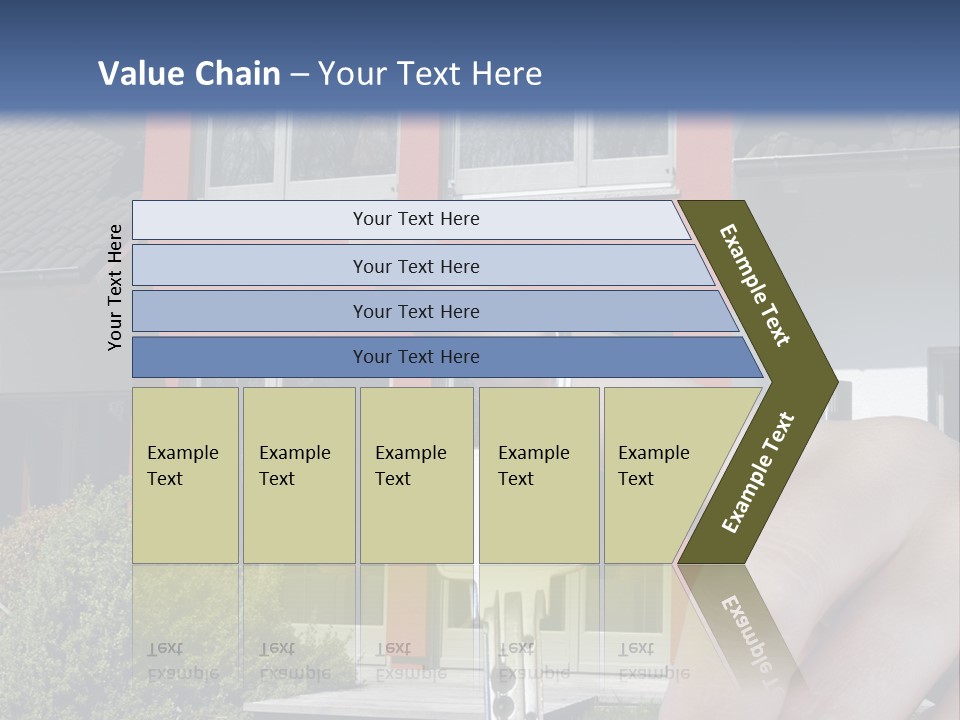 Beziehen Haus Treppe PowerPoint Template