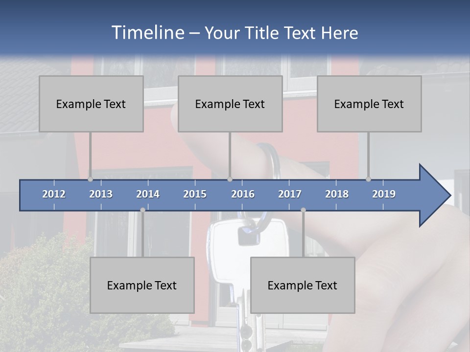 Beziehen Haus Treppe PowerPoint Template