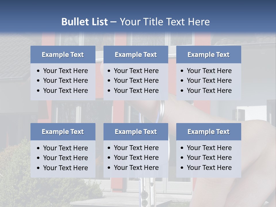 Beziehen Haus Treppe PowerPoint Template