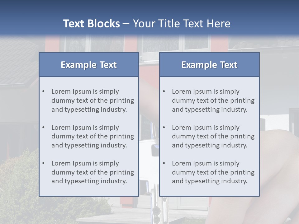 Beziehen Haus Treppe PowerPoint Template