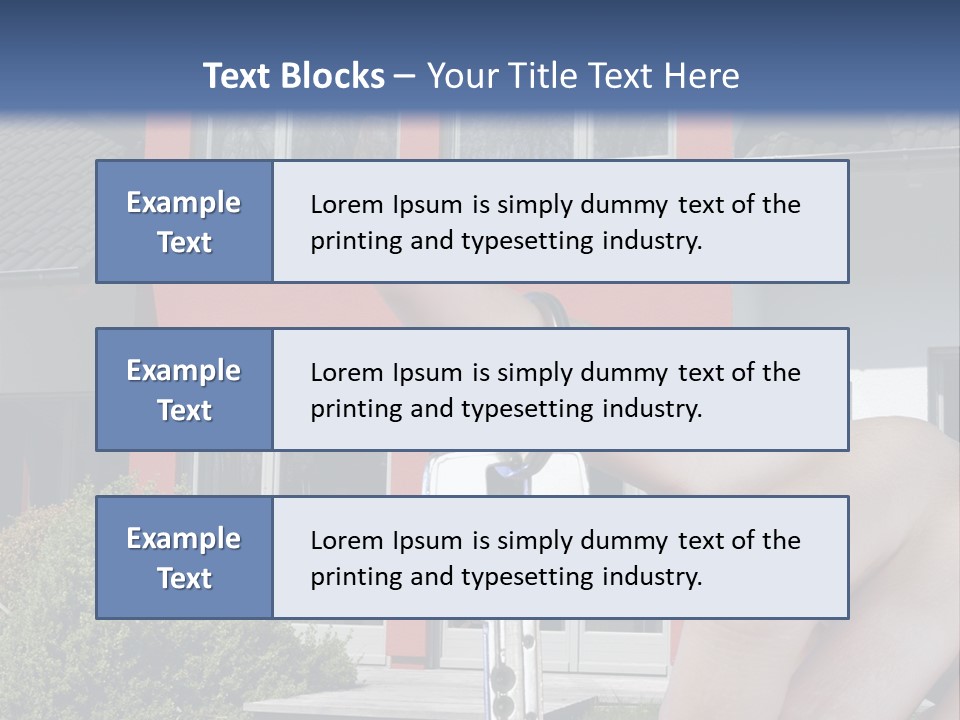 Beziehen Haus Treppe PowerPoint Template