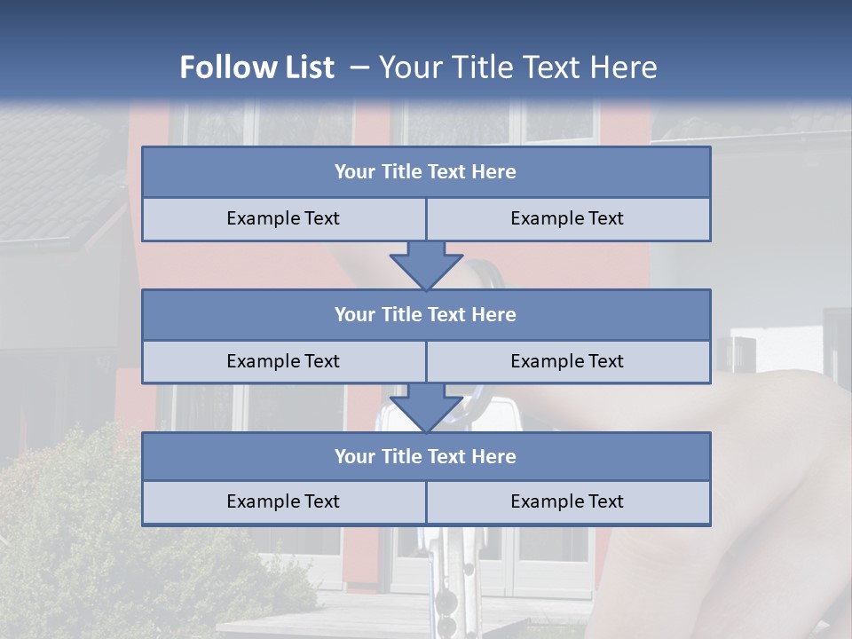 Beziehen Haus Treppe PowerPoint Template