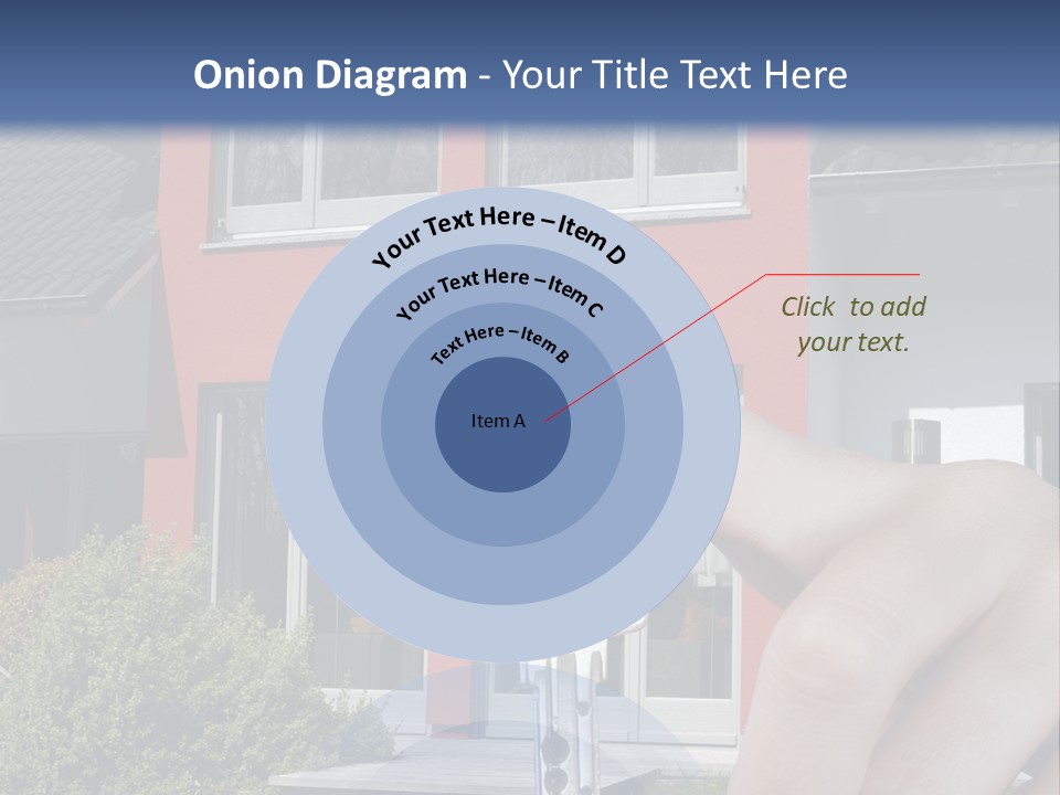 Beziehen Haus Treppe PowerPoint Template