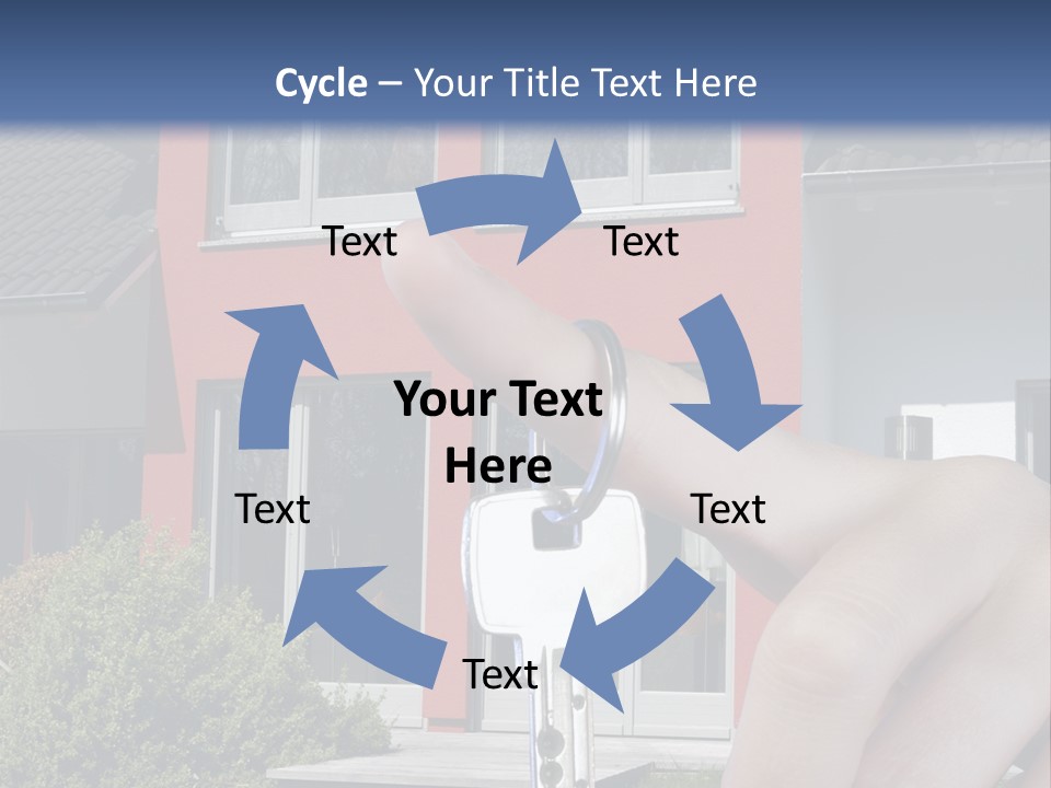 Beziehen Haus Treppe PowerPoint Template