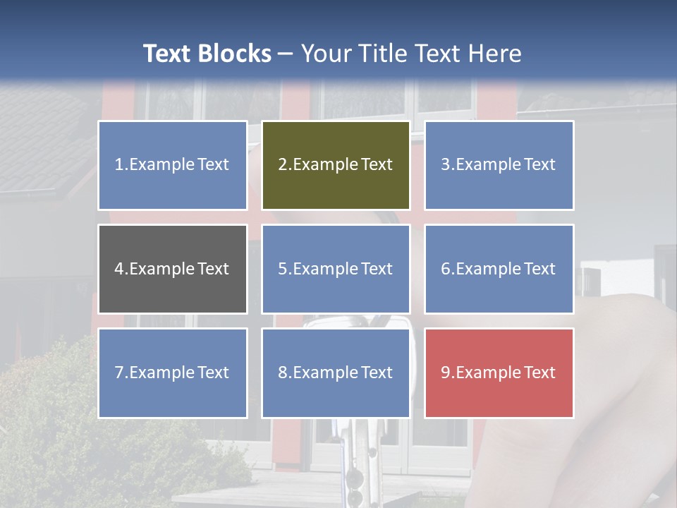 Beziehen Haus Treppe PowerPoint Template