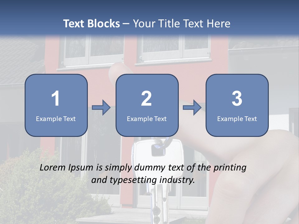 Beziehen Haus Treppe PowerPoint Template