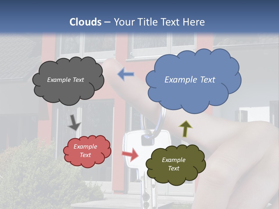 Beziehen Haus Treppe PowerPoint Template