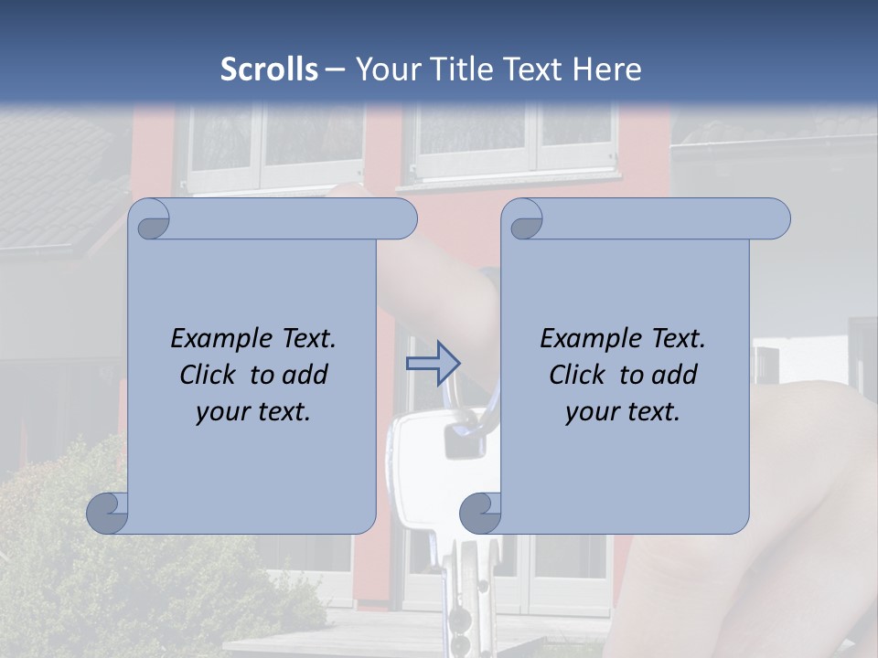 Beziehen Haus Treppe PowerPoint Template
