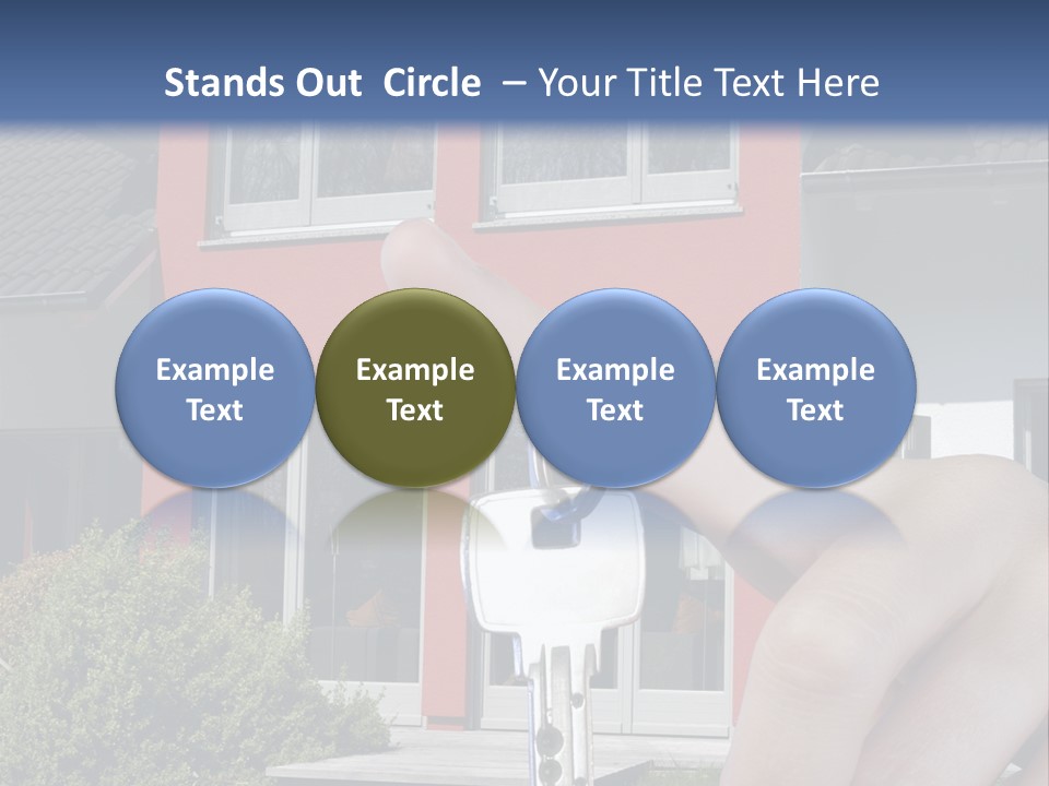 Beziehen Haus Treppe PowerPoint Template