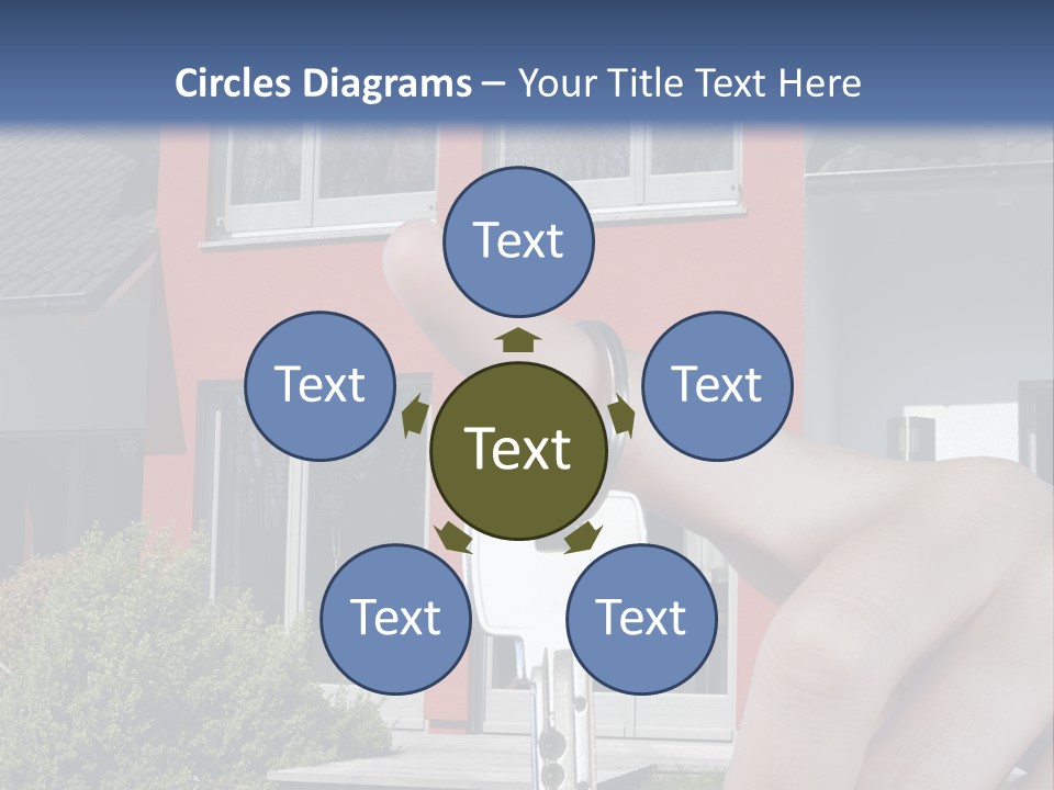 Beziehen Haus Treppe PowerPoint Template