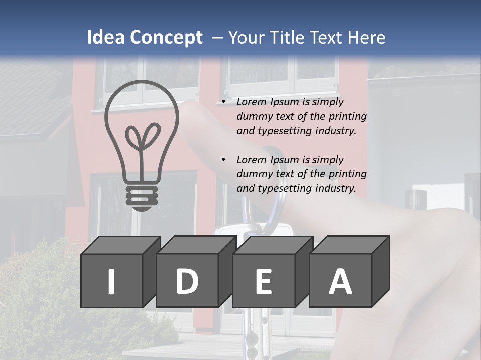 Beziehen Haus Treppe PowerPoint Template