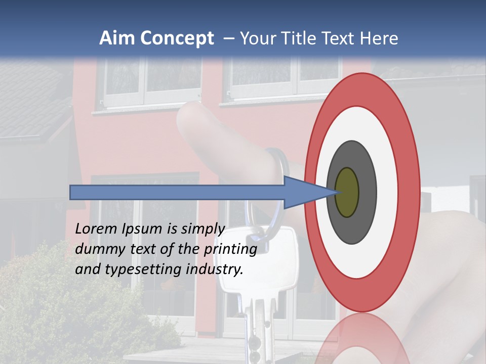 Beziehen Haus Treppe PowerPoint Template