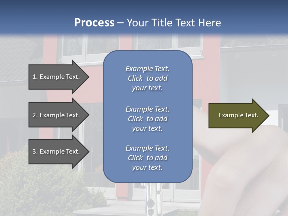 Beziehen Haus Treppe PowerPoint Template