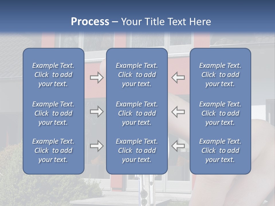 Beziehen Haus Treppe PowerPoint Template